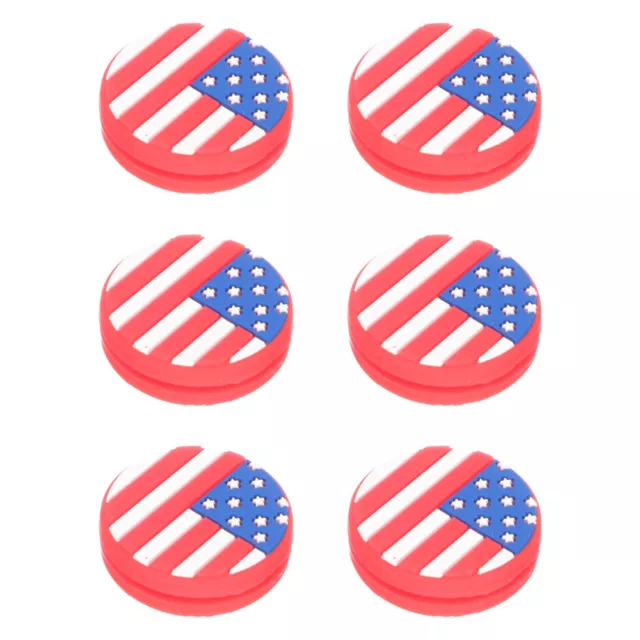 6 Tennisdämpfer mit USA-Flagge für Tennisspieler (A)