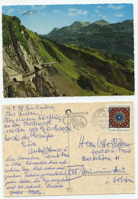 19895 - Flexenpass, Arlberg area - postcard, run Kempten 12.9.1973