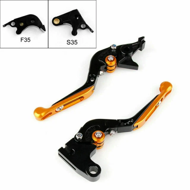 Regolabile Pieghevole Leve del Freno Frizione Per Suzuki GSXR600 750 1000 Oro P