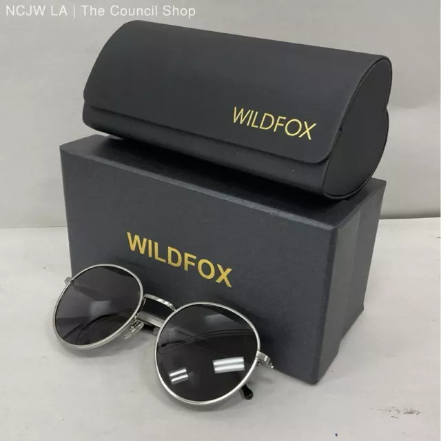 New With Defects Wildfox Silver Tone Dakota Sunglasses