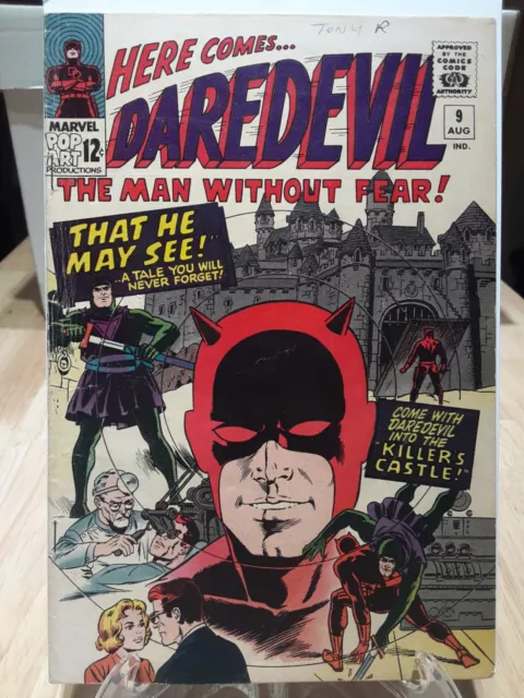 Daredevil #9 VG/FN 5.0 1st Appearance Organizer! Stan Lee Wally Wood! Marvel