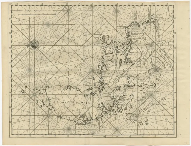 Antique Map of the Philippine Islands by Valentijn (1726)