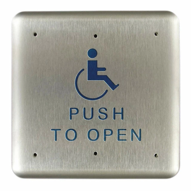 ***Half Price*** Brand New *** Lcn Actuator - Blue Handicap Logo & Push To Open