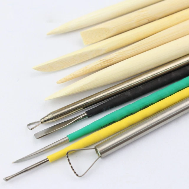 Ensemble D'outils De Sculpture En Argile Finement Sculptée - 6 Pièces