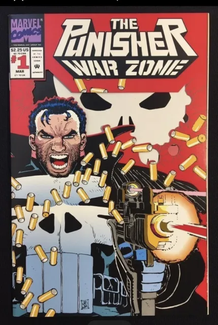 Punisher War Zone #1 Die Cut Wraparound Cover Romita Jr Marvel Comics Unread Nm