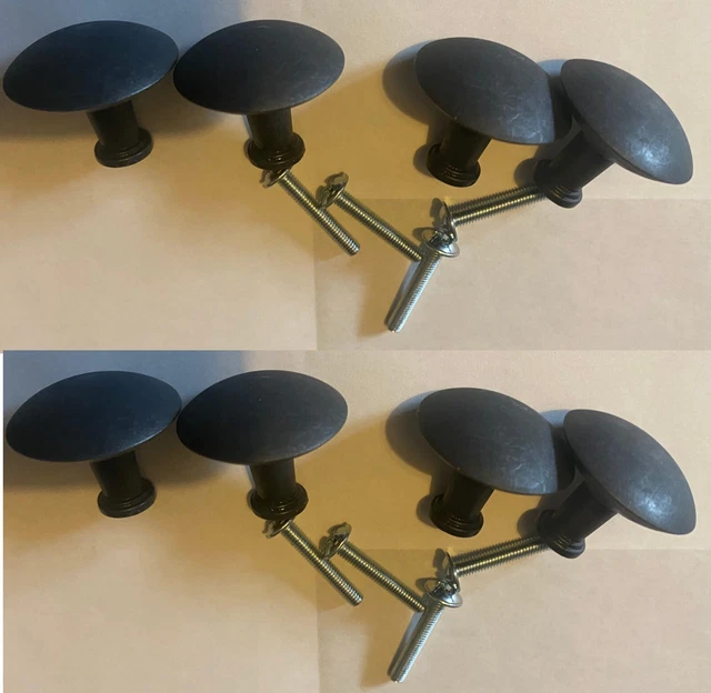 8 X ORIGINAL IKEA HEMNES Drawer Knobs Handles with screws (117615