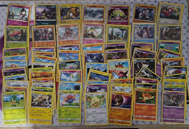 Sun & Moon: Burning Shadows bulk 67 Pokémon cards with rares And Holos/Reverse