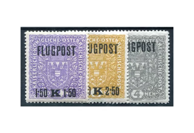Österreich Kaiserreich Flugpostmarken 1918 Mi.Nr. 225/227 y **