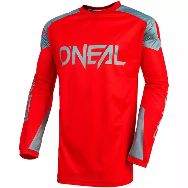 ONeal Matrix Jersey Ridewear - Red Gray - Motocross Enduro