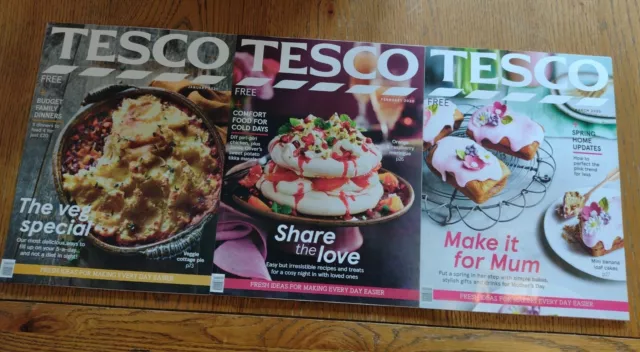 Tesco Magazine Lot Of Three January February March 2020 Recipe Cottage Pie Jamie