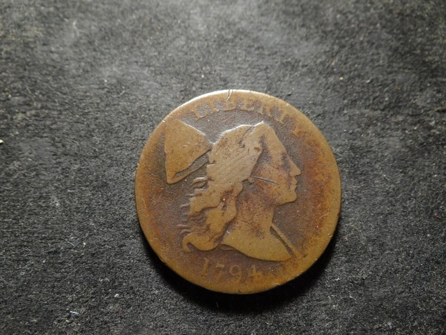 1794 VG Liberty Cap Large Cent Lettered Edge One Hundred for a Dollar RXR