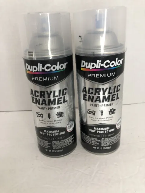 Duplicolor PAE114 CRYSTAL CLEAR Premium Acrylic Enamel Rust Protection 2 Cans