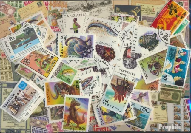 Briefmarken Tansania 500 verschiedene Marken