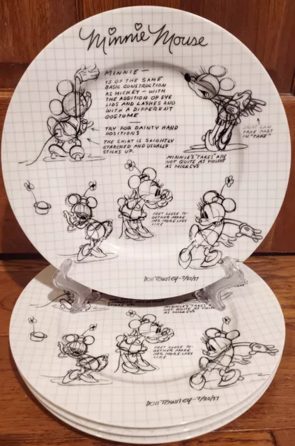 Disney Sketchbook Mickey Dinner Plate, Set of 4