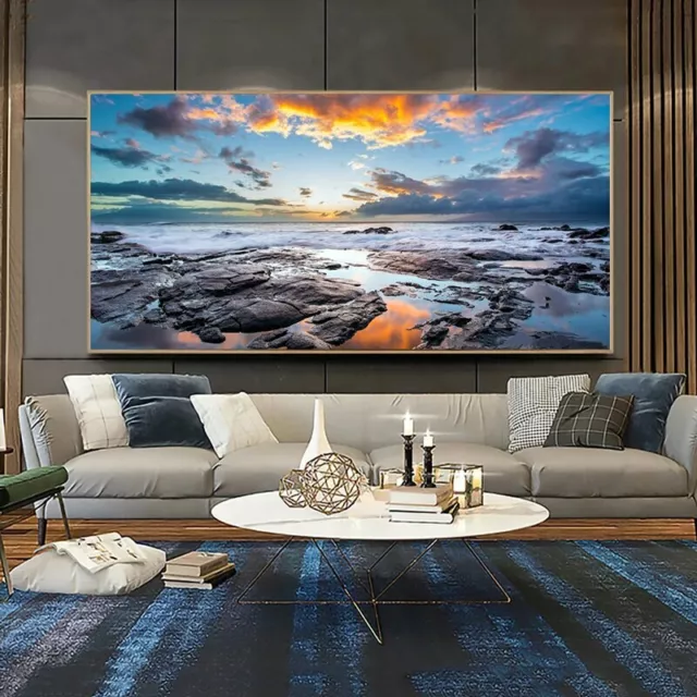 Sea Beach Landscape Canvas Painting Canvas Wall Art Print Art Wall Decor Picture