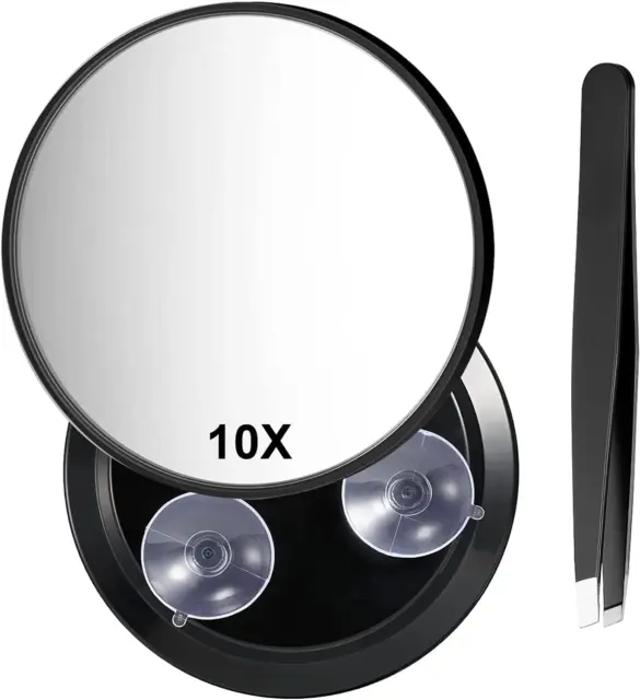 SPECCHIO INGRANDITORE DA Viaggio 10X, Specchio Compatto Con Pinzetta,  Specchio C EUR 21,99 - PicClick IT
