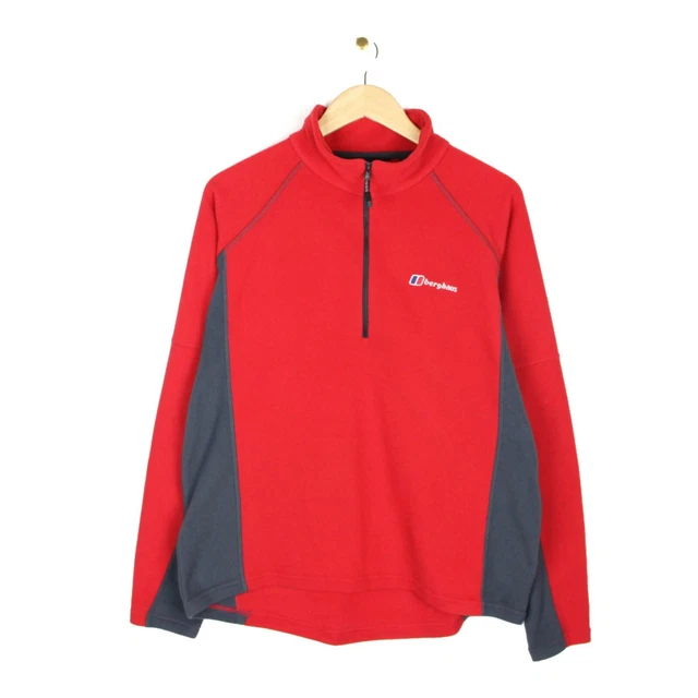 Berghaus 1/4 Zip Fleece Jumper Hiking Walking Sweatshirt Outdoor Mens L
