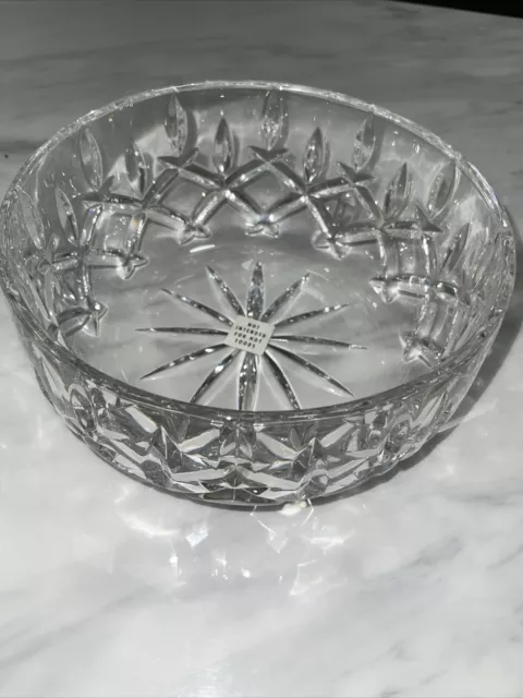 Vtg Cut Lead Glass By Gorham / Crystal Bowl 9-1/2" x 4-1/2” Weight  7 Lbs