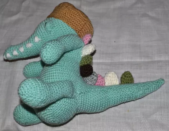 Hand crochet Crocodile soft toy 2