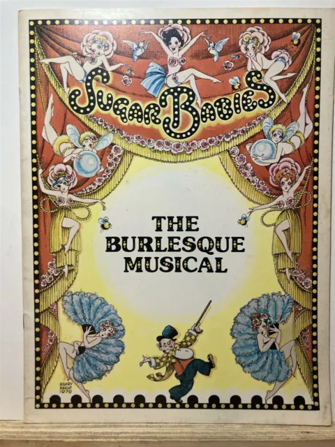 1979 1980 Sugar Babies Burlesque Show Musical Broadway Play NYC NY Program Vtg