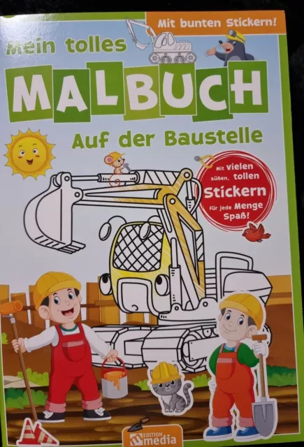 Malbuch Auf der Baustelle