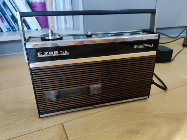 Magnétophone Grundig CR455 - Lecteur Cassette Vintage - Testé OK - Très Bon État
