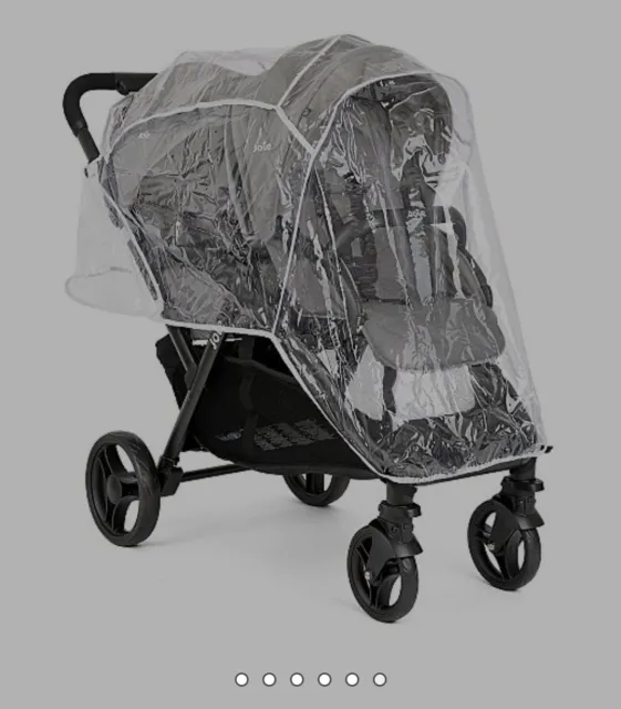 Joie Evalite Duo Double Tandem Baby Stroller Buggy -Grey flannel. Inc Raincover