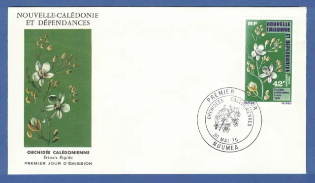 FDC Neukaledonien 1975, Orchideen, Eriaxis Rigida