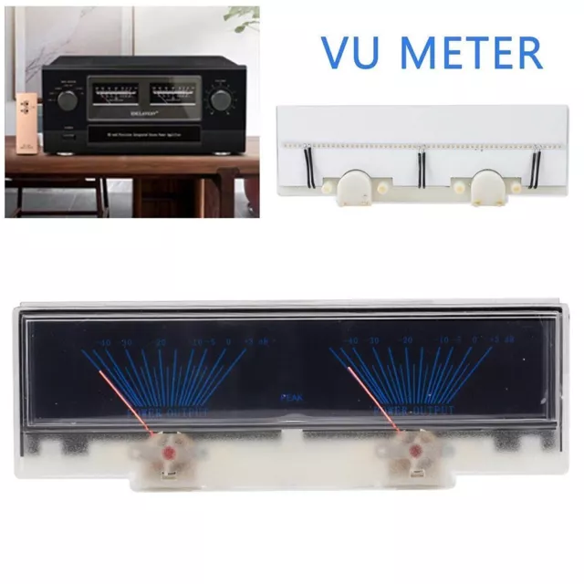 Professional VU Meter Audio Level DB Meter for Amplifier Panel with Backlight