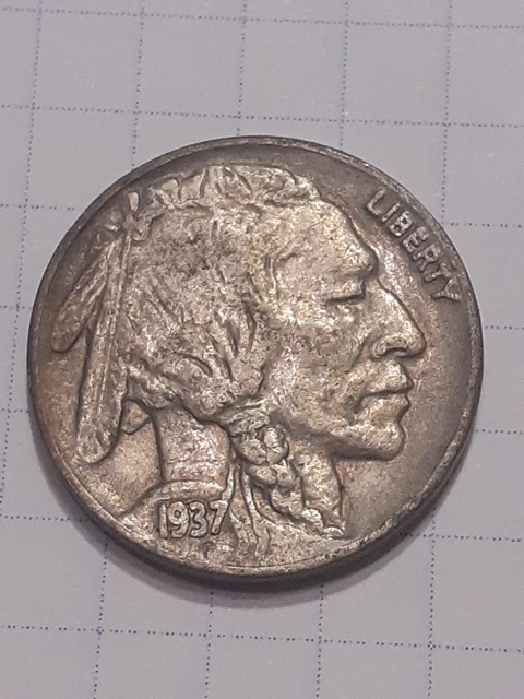 ETATS UNIS.  5 CENTS BUFFALO 1937 Qualité