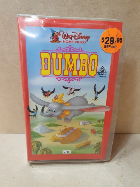 WALT DISNEY HOME Video, Dumbo, Clamshell VHS video tape, VGC, FREE ...