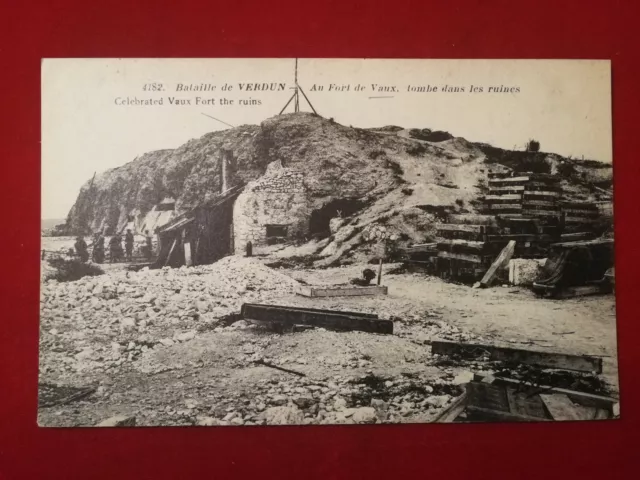 CPA 55 Bataille de VERDUN (Meuse) Au Fort de Vaux tombe dans les Ruines