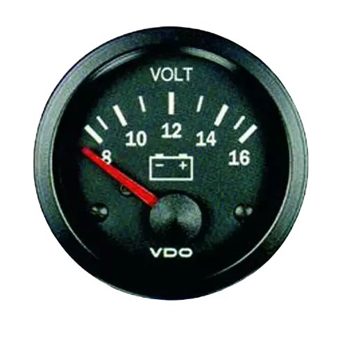 Voltmeter  VDO Vision Zusatz Instrument  52 mm