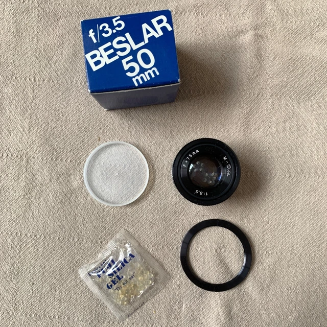 Lente ampliadora Beslar 1:3,5 50 mm en caja original