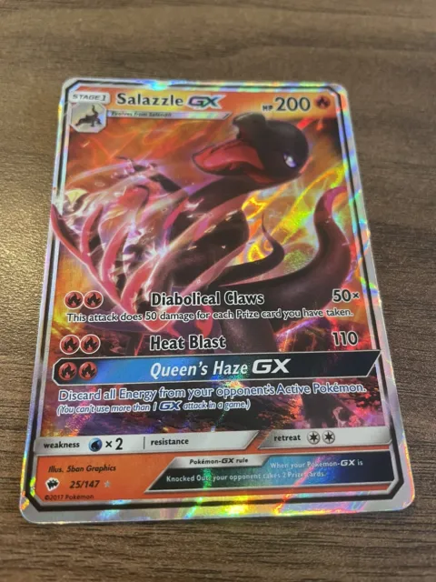 Salazzle Gx Burning Shadows 25/147 Pokemon Card