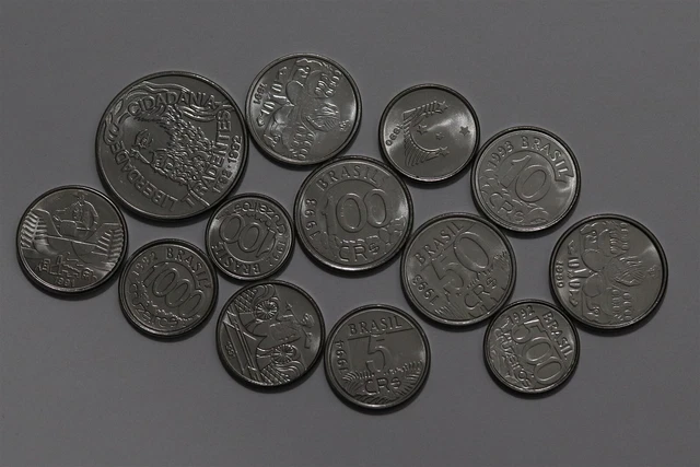🧭 🇧🇷 Brazil 1990-1992 CURRENCY COLLECTION HIGH GRADE B58 #11 SS14