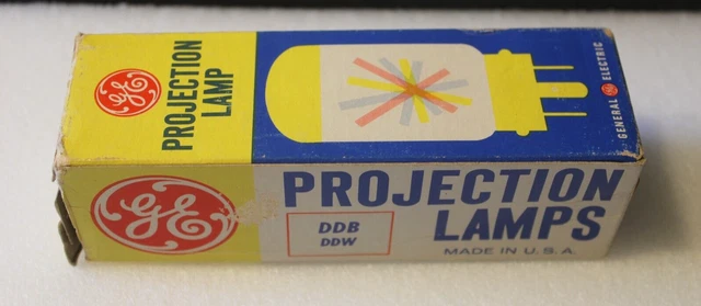 Vintage GE Projector lamp DDB 115-120v 750 watts New Boxes Single Light