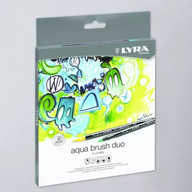 Lyra Aqua Brush Duo 12 Pièces Marqueur Bi-Astuce COD.6521120