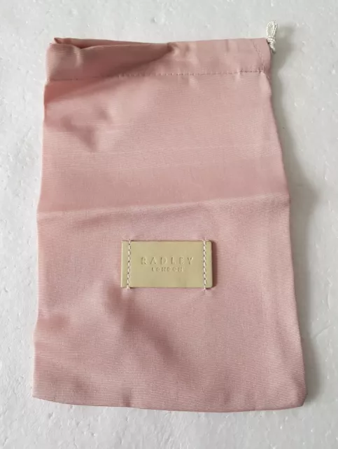 RADLEY LONDON Pink Dust Bag For Leather Purses Wallet Storage