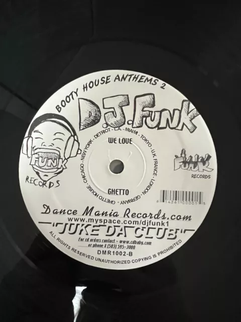 D.J. Funk Booty Houe Anthems 2 Funk Records 2006 Dance Mania 12" Lp