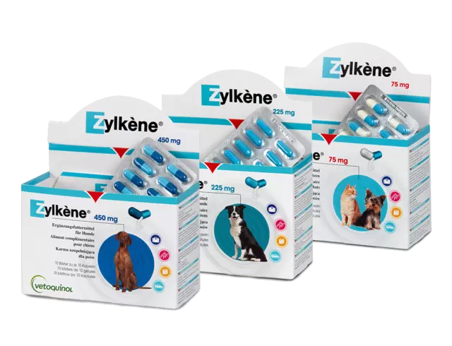 Vetoquinol Zylkene 75 mg 2x10 Kapseln | Hunde & Katzen | Angst | Stress