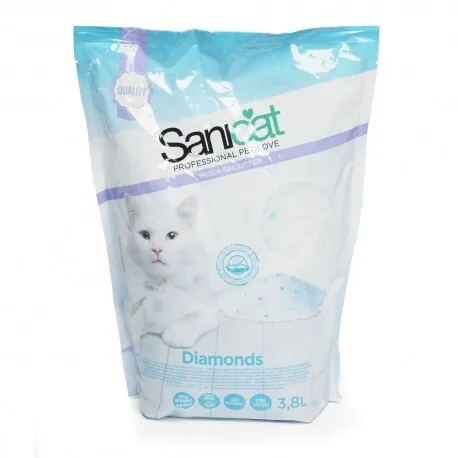 Sanicat lettiera per gatti danni diamanti - 3,8 litri