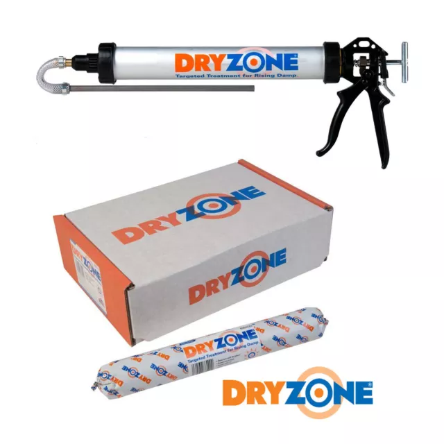 1 X Tubo Dryzone 600Ml | Tratamiento De Humedad Ascendente | Con Pistola Aplicadora Dryzone