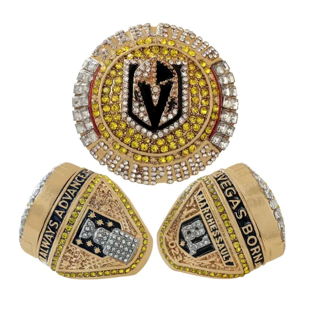 2023 Vegas Golden Knights Ring (Top Off) Marchessault #81 Stanley Cup Gold Rings