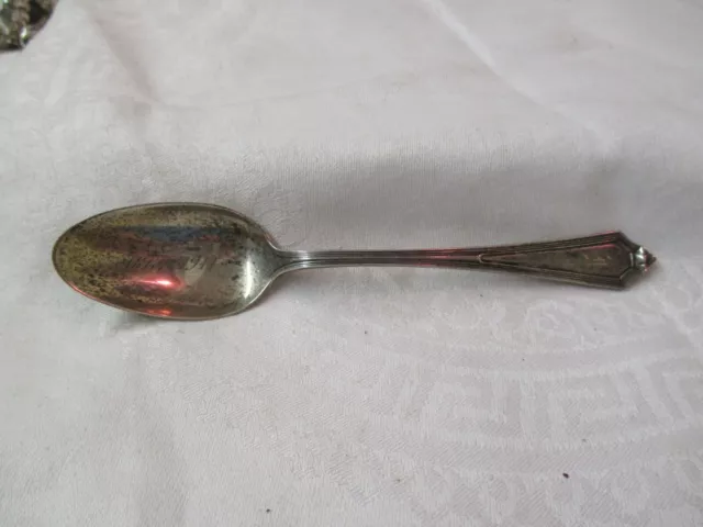 Antique 1911 Gorham Sterling silver 5 O'Clock Spoon Plymouth monogram 1861-1911