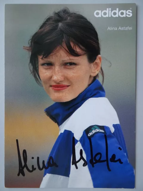 Alina Astafei Autogramm | Leichtathletik Hochsprung Olympia-Zweite