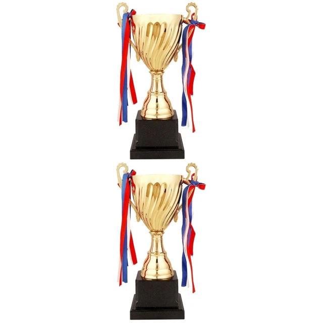 Set 2 Large Trophy Cup Award School Trophies Sports Playground Universal Match