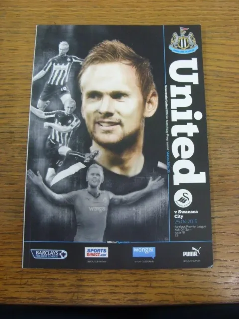 25/04/2015 Newcastle United v Swansea City  . All UK orders have FREE shipping.