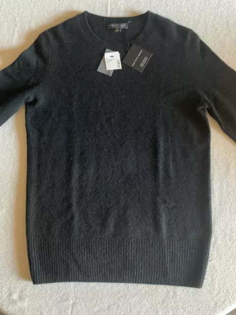 BNWT Sacks Women Cashmere Sweater Small Black