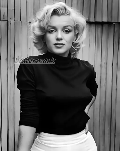 Marilyn Monroe Portrait Black & White 8 X 10 Photo Picture